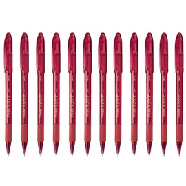 Pentel BK91CRT-B Bolígrafo RSVP, Punto Mediano Tinta Roja