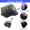 SYJINHUASY Multifunctional Desk Organiser, Compact Office Organiser with 4 Compartments
