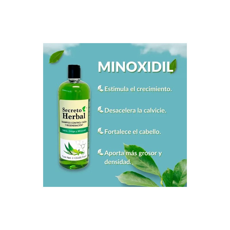 Shampoo Secreto Herbal Sábila Orgánica Crecimiento 1l