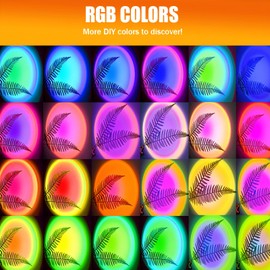 xoddi xoddi Sunset Lamp 360  Rotierende Sunset LampeMit App und Fernbedienung Sonnenuntergang Projektion Lampe Schlafzimmer Led-Lampe, 16 Farben Sonnenuntergang Lampe FR Selfie Aesthetic Room Decor