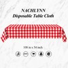 NACHLYNN Pack of 6 Disposable Tablecloths, 137 x 274 cm,