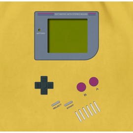 Nerds & Geeks Gameboy Sports & Gym Bag - Yellow -