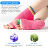 Jicyor 3 Pairs Yoga Socks ，Toeless Socks for Women Non
