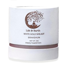 Life And Earth White Gold Shilajit -25g Pure Stone Oil, Brakshun, Natural  Shilajit Supplement