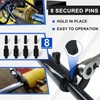 limontek Gland Nut Wrench, Hydraulic Cylinder Spanner Wrench Adjustable of