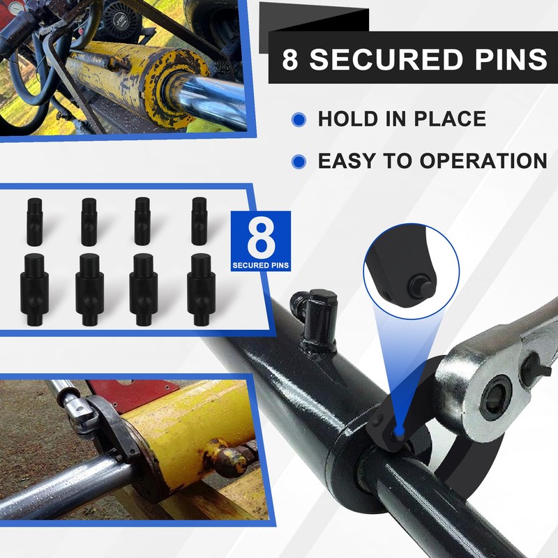 limontek Gland Nut Wrench, Hydraulic Cylinder Spanner Wrench Adjustable of