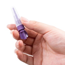 Pack of 20 Syringe Adapters Luer Adapter Conical Connection Syringe Parts for Animal Feeding Syringe Coupling Adapter Inner Diameter 10 mm, Outer Diameter 13 mm (Purple)