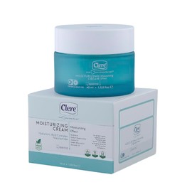 Clere Feuchtigkeitscreme für empfindliche Haut - Mit Hyaluronsäure, Niacinamid & Jojobaöl - 40 ml, vegan, Anti-Aging, für alle Hauttypen