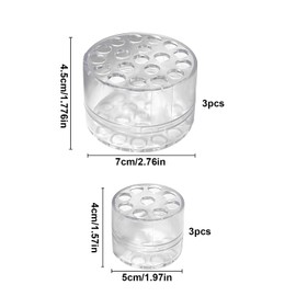 Flower Bouquet Holder, Spiral Design, Robust and Reliable, Bouquet Holder, Reusable, Suitable for Flower Stems of Different Sizes, Daily Home Decoration (Transparent Colour)