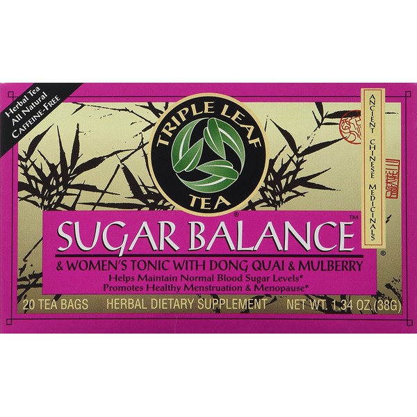 Triple Leaf Teas - Sugar Balance & Women's Tonic Tea, 20 bag