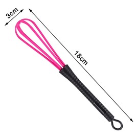 2 Pcs Kitchen Whisk Plastic Mini Whisk Durable Salon Hand Whisk Hair Color Dye Cream Whisk for Kitchen or Hair Dye-Random Color