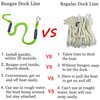 Double Braided Dock Line Boat Rope 2 pack with Stainless
