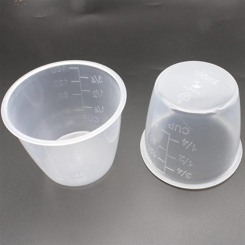 AKOAK Plastic Transparent rice Measuring Cup, 160ml Rice Cooker Measuring