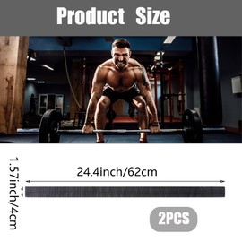 2 Pcs Gym Wrist Straps, Cotton Nylon Filament 24 inch Wrist Straps, Reduces Injury Risk for Weightlifting, Bodybuilding, Powerlifting, Strength Training, and Deadlifts