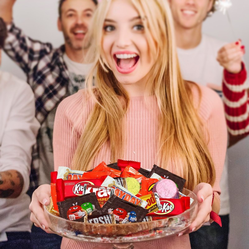 Assorted Chocolate Candy Mix - Individually Wrapped Milk, Dark, and