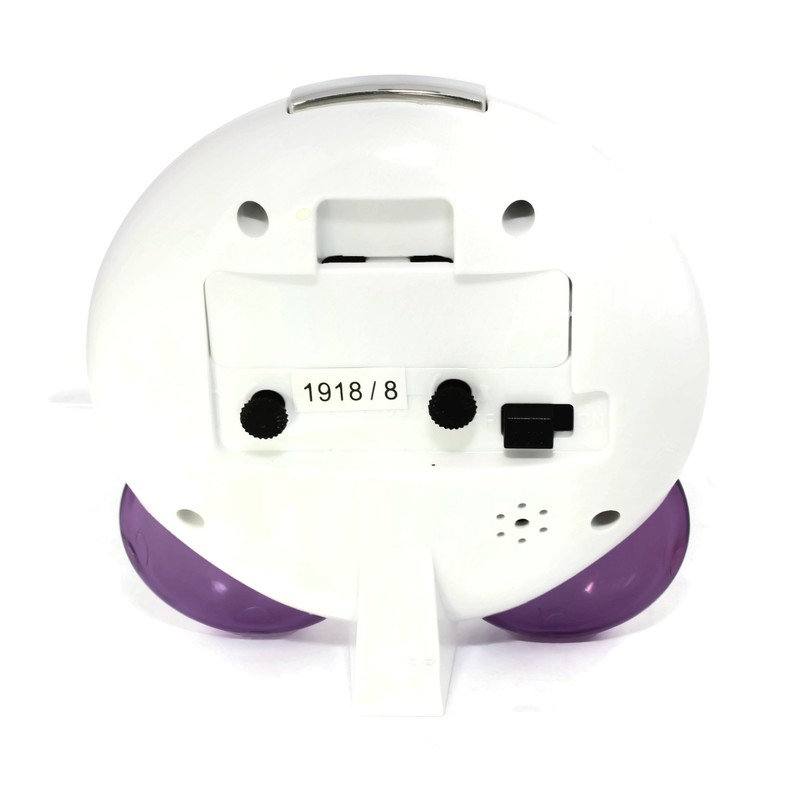 Atlanta Smiley Emoti Alarm Clock Love Purple White 1918-8