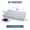 Plentio Stone Drying Mat for Kitchen Counter, Diatomaceous Dish Drying