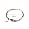kuou 20 Pcs Metal Book Rings, Loose Leaf Binders Book