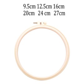 Embroidery Hoop Set, 6 Sizes Plastic Circle Cross Stitch Hoop Ring