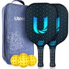 Uteeqe Pickleball Paddles Set of 2, Graphite, Thermoformed One-Mold, Semi-Textured