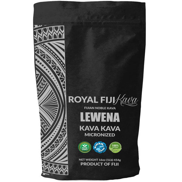 Royal Fiji Kava Premium Lewena Kava Powder Mature Kava Root Smooth & Subtle Social Kava Drink