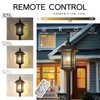 Emliviar Outdoor Solar Floor Lamp with Remote Control, Waterproof Solar