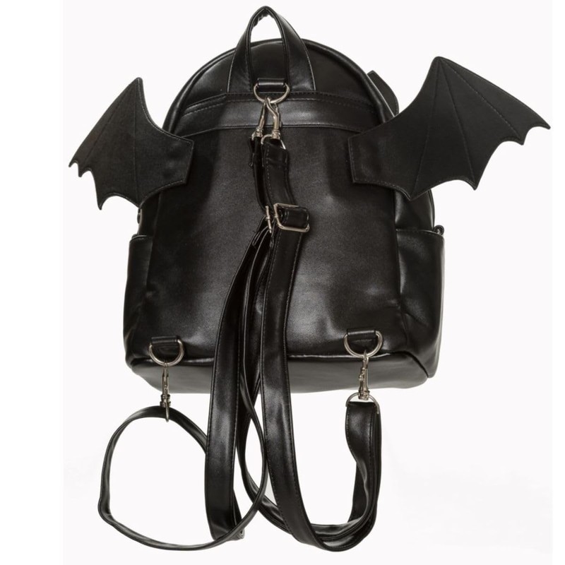 Banned Bat Wing Backpack Waverley Faux Leather Gothic Cute Kitch