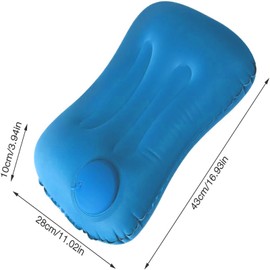 SFSSHUI Inflatable Camping Cushion, Ultralight Inflatable Cushion, Inflatable Cushion for Beach, Compressible Compact Ergonomic Travel Pillow, Beach Pillow, Pillow for Outdoors, Camping, Hiking