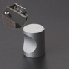 Half Forest Furniture Knobs Matt Silver 10 Cylindrical Drawer Knobs