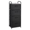 MAX Houser 4 Drawer Fabric Dresser Tall Storage Tower, Dresser