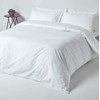 HOMESCAPES Percale Fitted Sheet, White, 160 x 200 cm, Flat