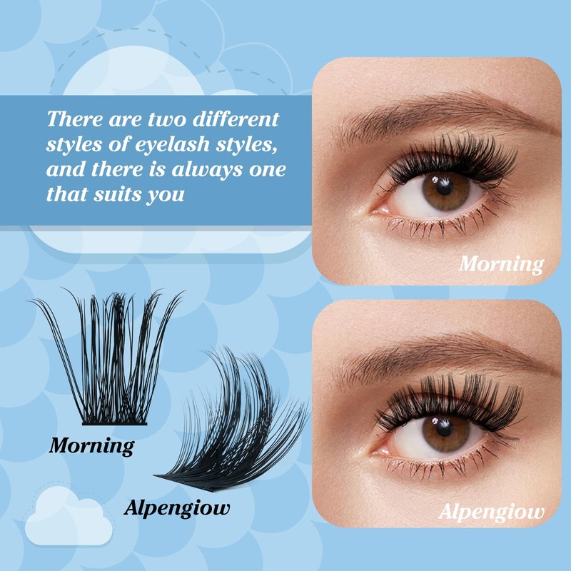 KevKev DIY Lash Extension Kit Lash Clusters Kit 2 Count