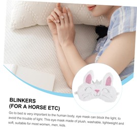 TOVINANNA Cute Eye Mask 3 Pcs Plush Rabbit Eye Mask Plush Sleeping Mask for Rabbit Plush Sleep Masks Eye Shade Eye Cover for Rabbit Sleeping Eye Mask Plush Blindfold