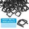 PATIKIL 50 Pcs Galvanized Wire Buckle Fit for 5/8 Inch