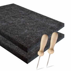 Familienmomente Maxi Craft Set for Tingling Adventure, 10 Templates (2 x Knights, 2 x Dinos, 2 x Space, 2 x Pirate, 2 x Football) DIN A5, 2 x Felt, 2 x Needles for Boys