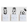 Wall Sticker, Power Switch Sticker, Cute, Panda, Wallpaper, Decoration, Interior,