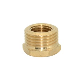 Megairon 2pcs 1/4" NPT Male To 1/2" NPT Female Brass Reducer Thread Hex Bushing Brass Threaded Pipe Fitting,Hex Reducing Convert Adapter Pipe Fitting (1/4"*1/2")
