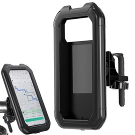 TokTech Bicycle Smartphone Holder, Bike Smartphone Holder, Mobile Holder, Waterproof, Stand with Charging Port, 360 Degree Rotation, Single Hand Operation, High Stability, Strong Fixing, Vibration