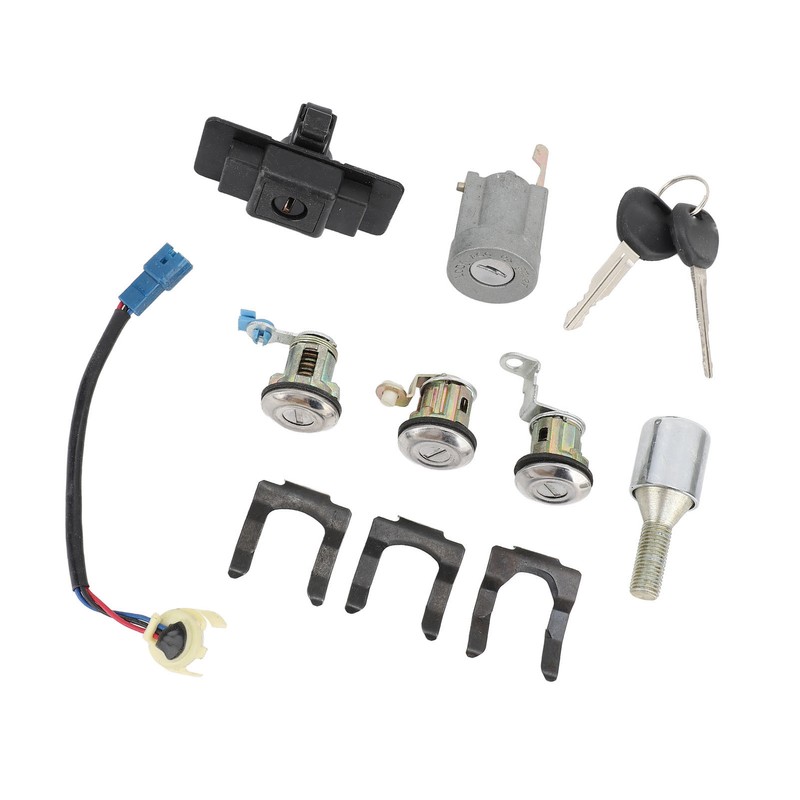 Car Full Lock Cylinder Key Set MR259111 Replacement for Mitsubishi