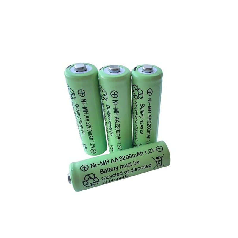 Zsolarigt 10 Packs AA Rechargeable Batteries NIMH 1.2V 2200mAh, Double