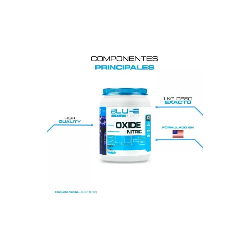 Óxido Nítrico Blu-e 1 Kg 200 Serv Varios Sabores Pre