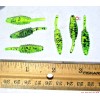 ALL AMERICAN 25 CHARTREUSE PEPPER 1.5" RAT Tail BEETLES Crappie