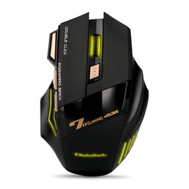 Radio Shack | Mouse inalámbrico Recargable con tecnología Avanzada, ergonomía y Estilo para una Experiencia Gaming inalámbrica | Mouse Gamer | Mouse inalámbrico Gamer | Mouse Recargable