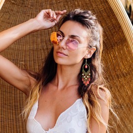 Red Bohemian Boho Chandelier Earrings for Women Long Tassel Dangle Drop Earrings Lightweight Vintage Ethnic Jewelry Gifts