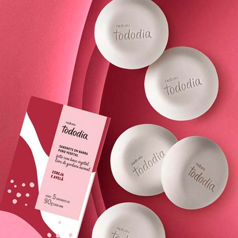 Natura Tododia Jabones De Barra Cereza y Avellana 90 g