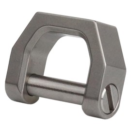 KOYOKOMA Men's D-Ring Key Ring, Titanium Alloy, Shackle, Key Chain, Keys, Smart Key, Screw-type, Metal, Simple Design