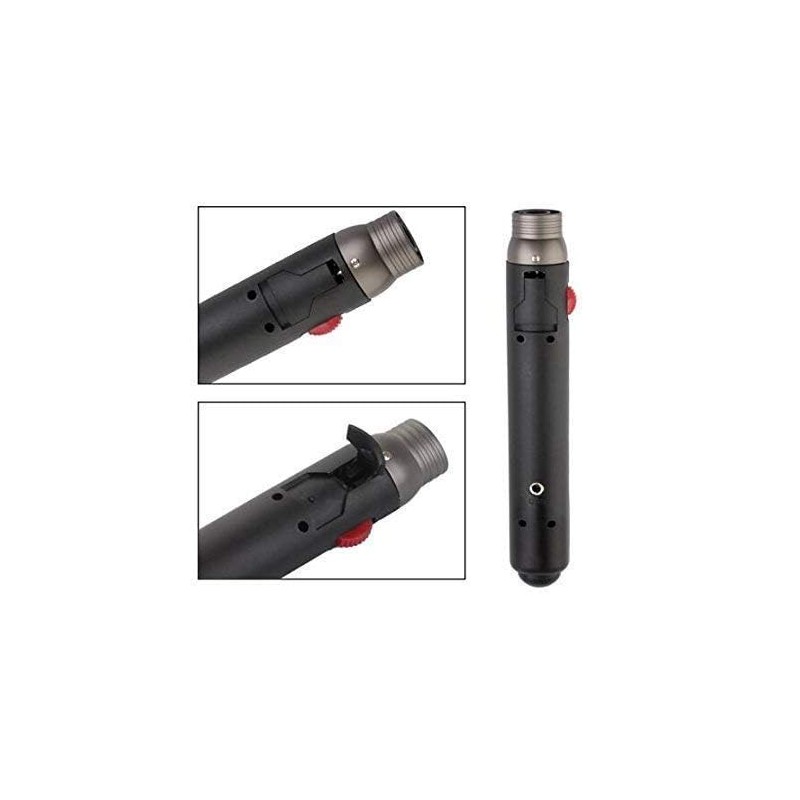 1300℃ Precision Mini Butane Torch - Dual Flame Refillable Windproof