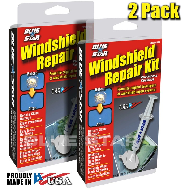 Blue Star Do-It-Yourself Windshield Repair Kit .027 Fl Oz. (2)