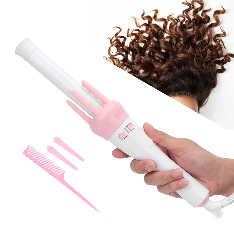 Professional Ceramic Curling Iron Automatic 360° Rotating Hair Curler Electric