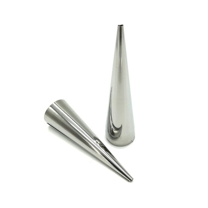 LABRIMP 16pc Set Conical Tube Molds Stainless Steel for Bread